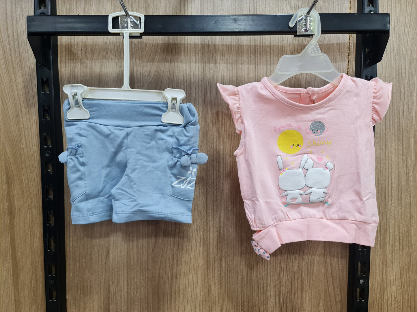 2Pcs Baby Girls Cotton Pajamas Set