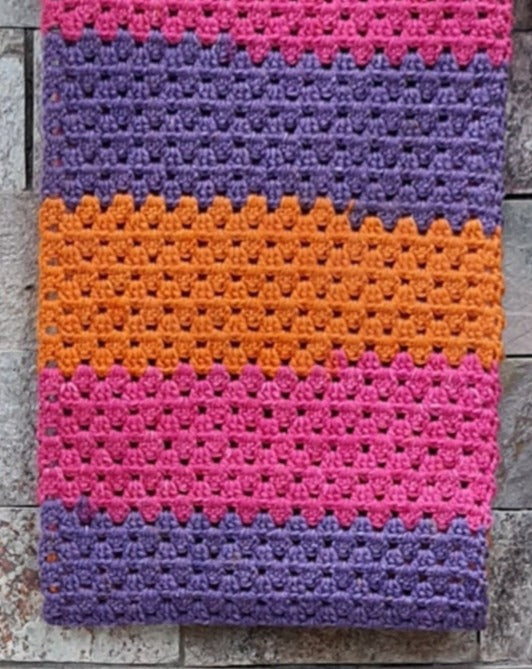 Granny Infinity Crochet Scarf