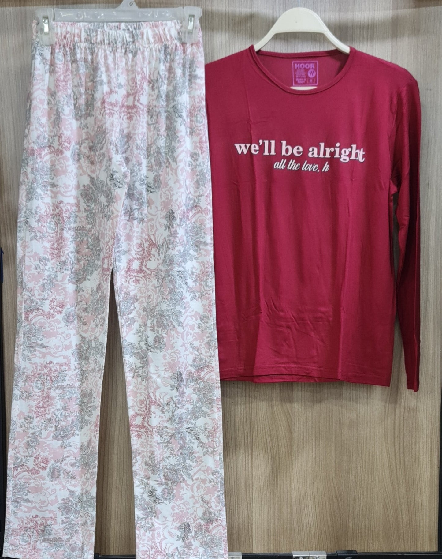 Women Long Sleeves Cotton Pajamas Set