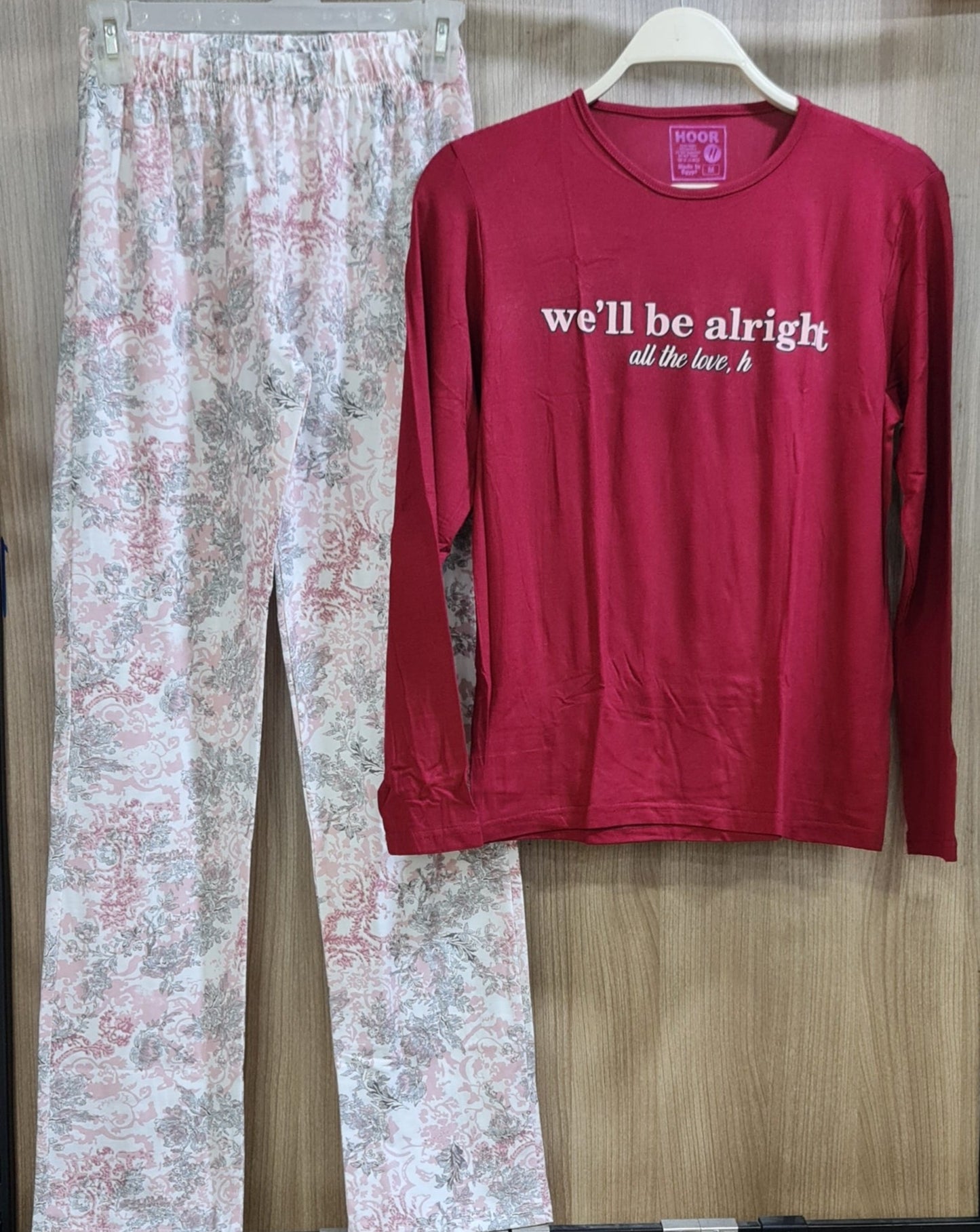 Women Long Sleeves Cotton Pajamas Set