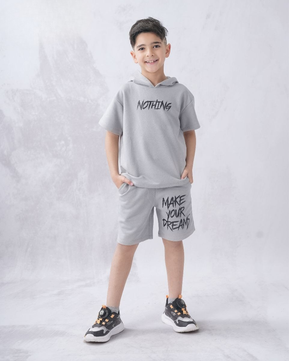 Two Pcs Boys Cotton Pajamas Set