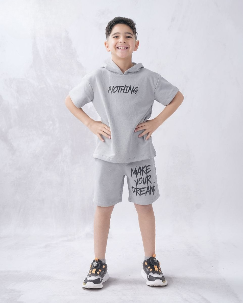 Two Pcs Boys Cotton Pajamas Set