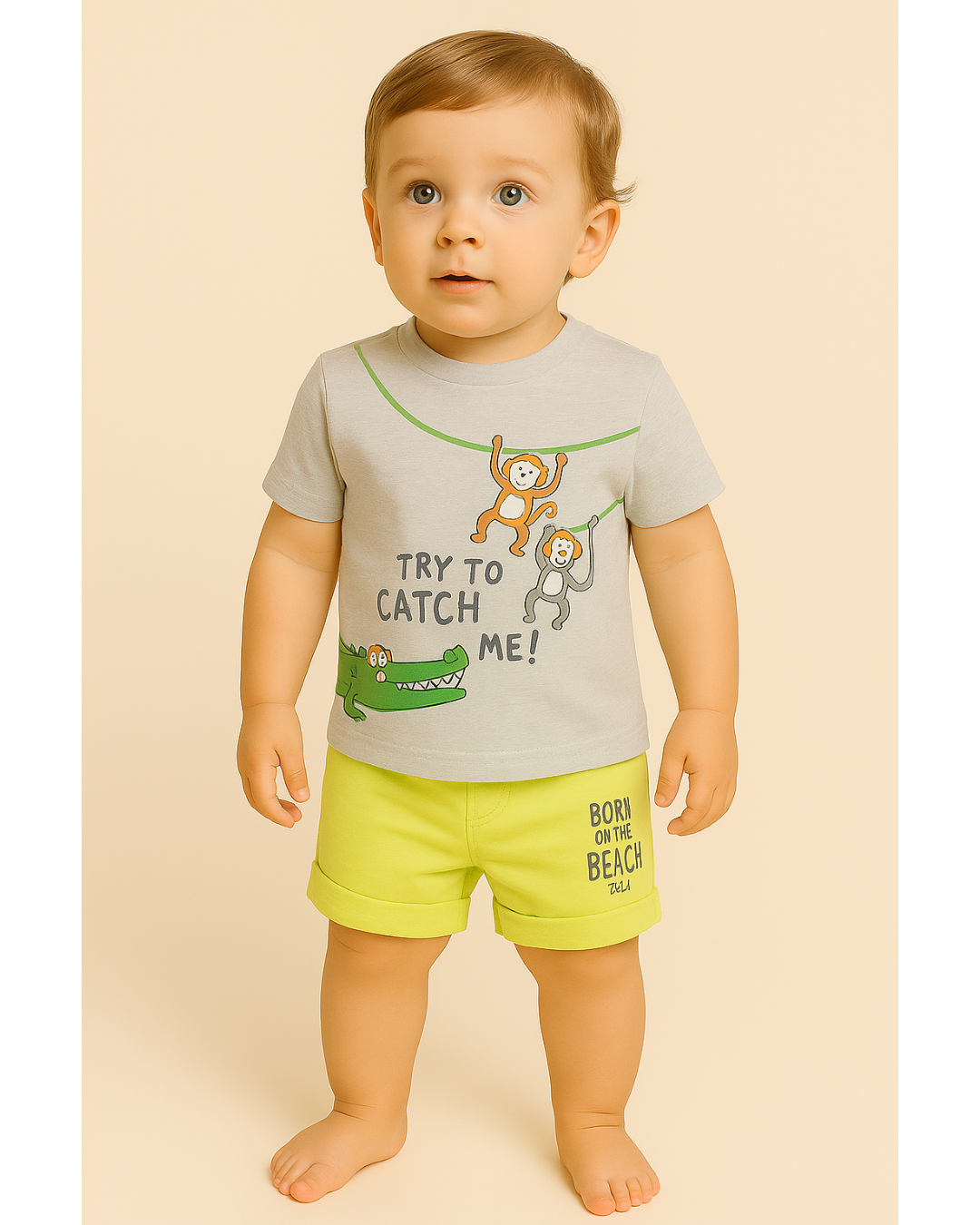 2Pcs Baby Boys Cotton Pajamas Set