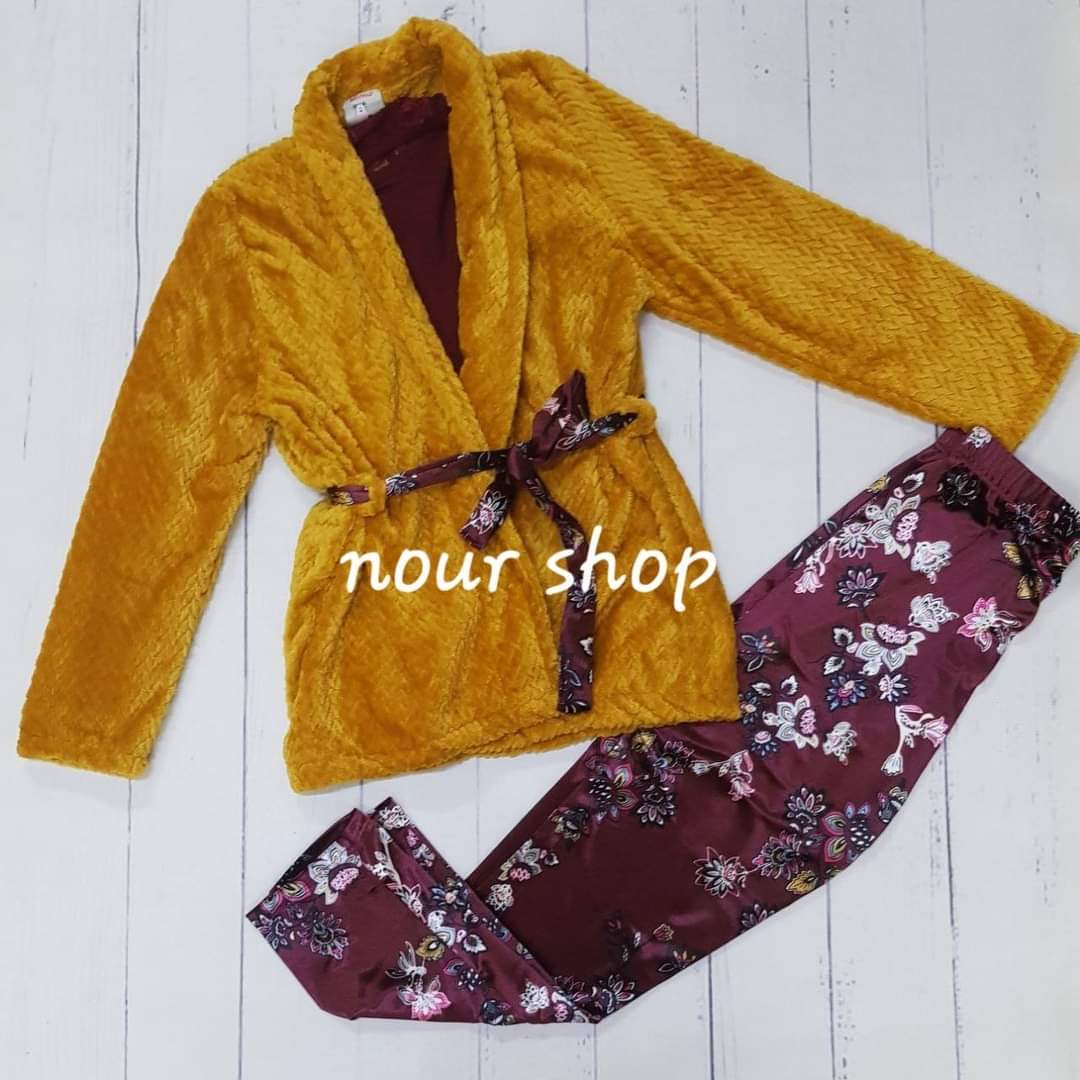 Women Winter 3PCS Pajamas Set