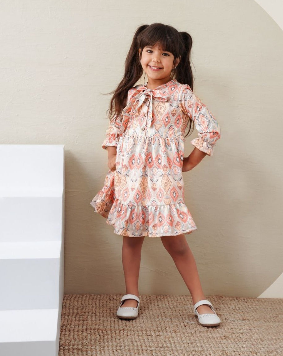 Girls Long Sleeve Summer Dress