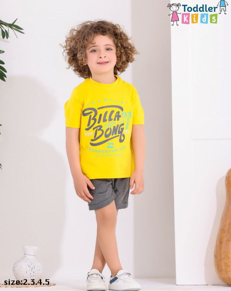 Two Pcs Boys Cotton Pajamas Set