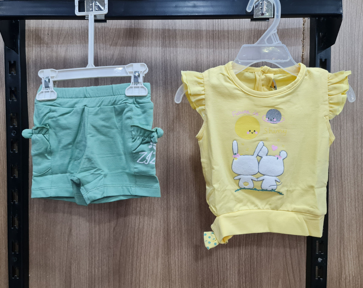 2Pcs Baby Girls Cotton Pajamas Set
