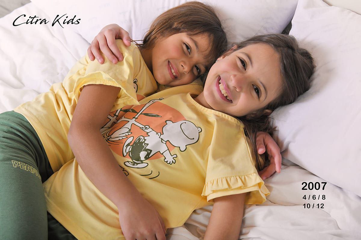 2Pcs Girls Cotton Pajamas Set