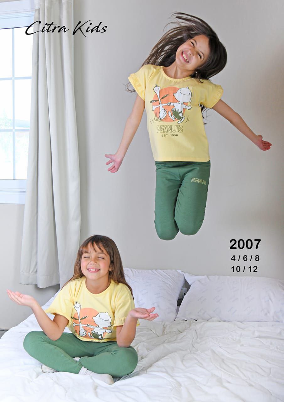 2Pcs Girls Cotton Pajamas Set