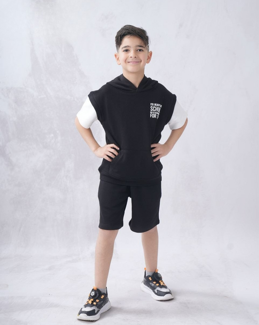 Two Pcs Boys Cotton Pajamas Set