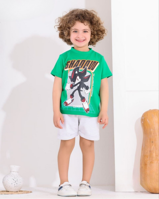 Two Pcs Boys Cotton Pajamas Set