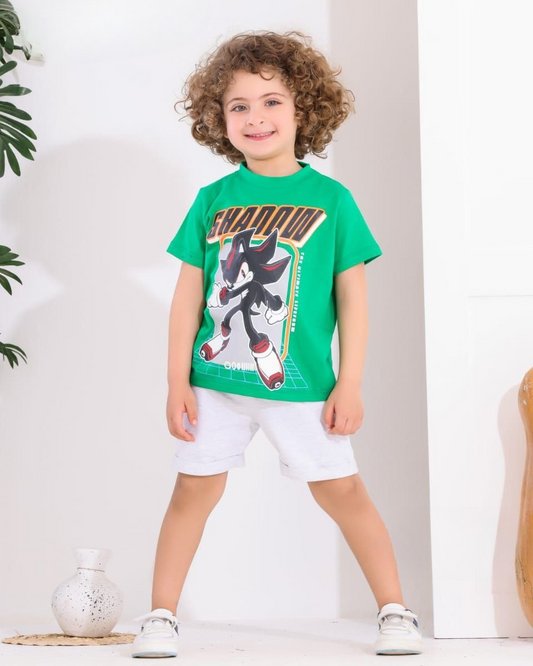 Two Pcs Boys Cotton Pajamas Set