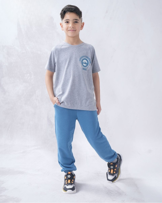 Two Pcs Boys Cotton Pajamas Set