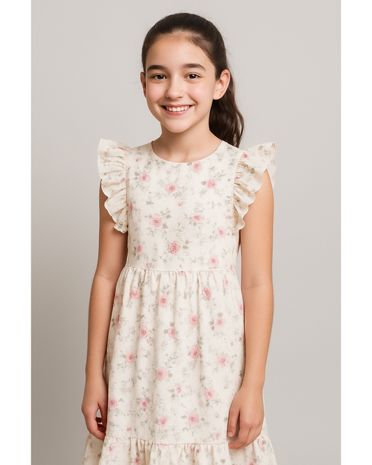Embroidered Linen Dress