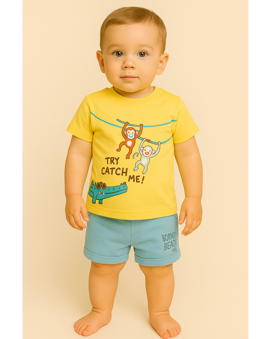 2Pcs Baby Boys Cotton Pajamas Set