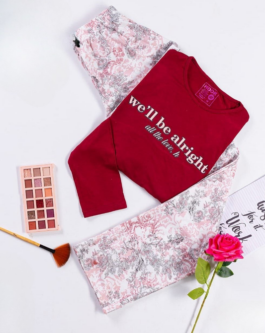 Women Long Sleeves Cotton Pajamas Set