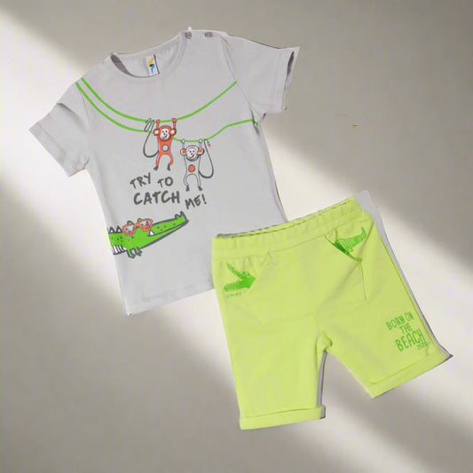 2Pcs Baby Boys Cotton Pajamas Set