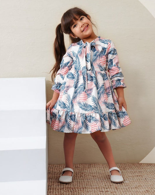 Girls Long Sleeve Summer Dress