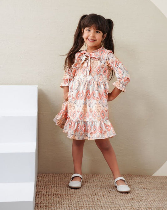 Girls Long Sleeve Summer Dress