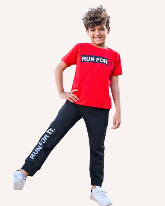 2Pcs Boys Cotton Pajamas Set