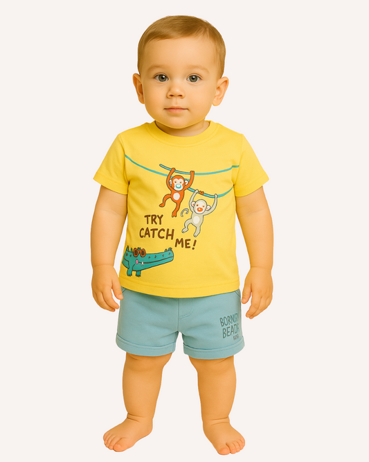 2Pcs Baby Boys Cotton Pajamas Set
