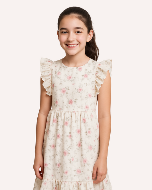 Embroidered Linen Dress