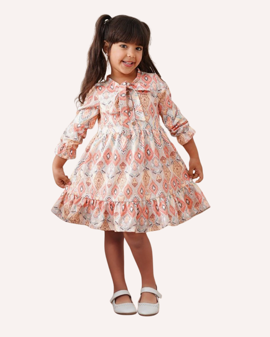Girls Long Sleeve Summer Dress